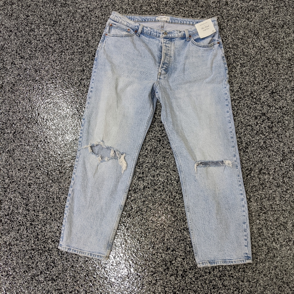 Abercrombie and Fitch Dad Jeans 33 16R NWT